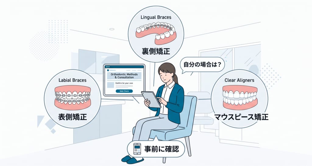 矯正方法の説明の網羅