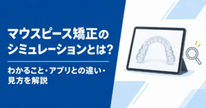マウスピース矯正のシミュレーションとは？わかること・アプリとの違い・見方を解説