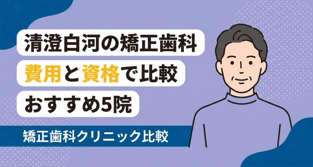 清澄白河の矯正歯科おすすめ5院のアイキャッチ