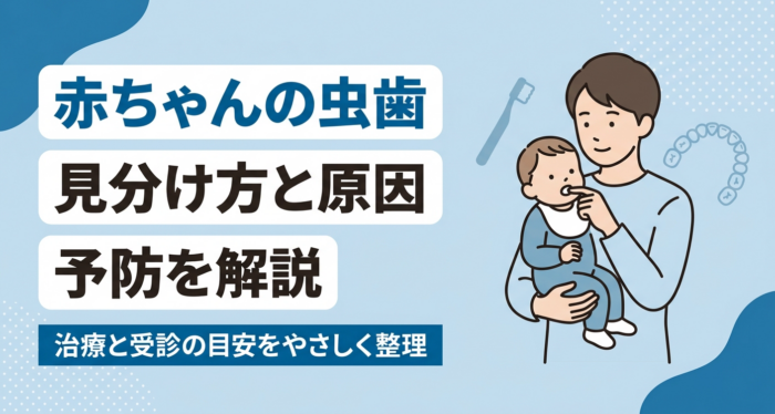 赤ちゃんの虫歯はどう見分ける？原因・治療・予防と受診の目安をやさしく解説