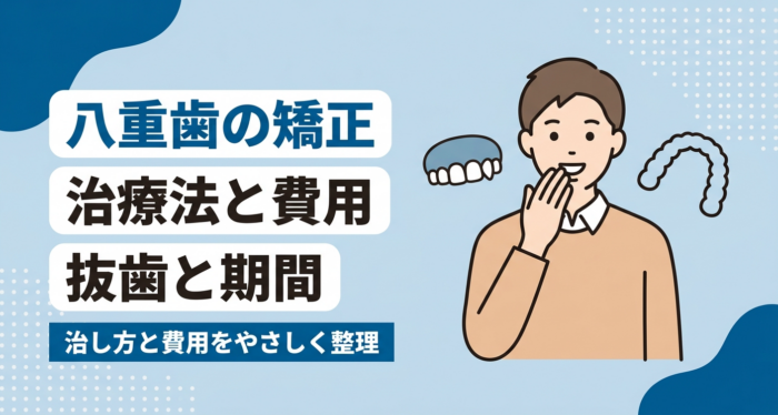 八重歯の歯列矯正はできる？治療法・費用目安・抜歯の要否と期間を解説