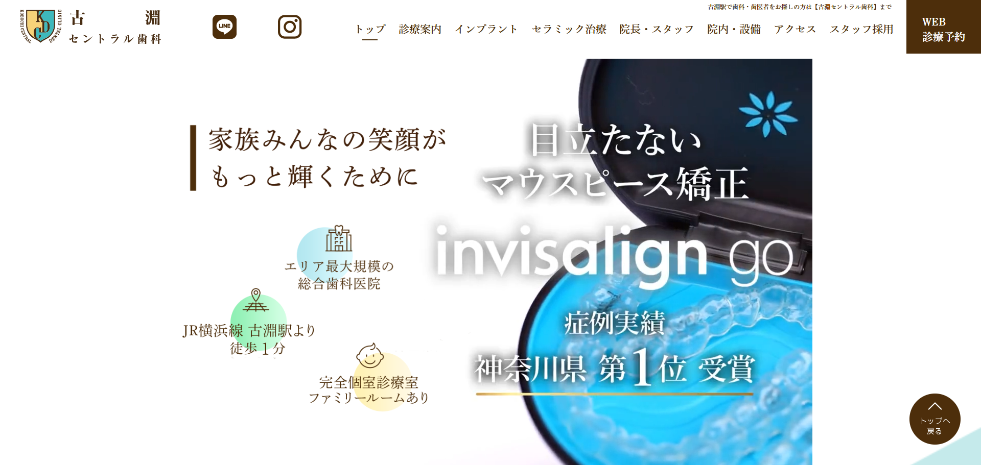 古淵セントラル歯科の公式サイト