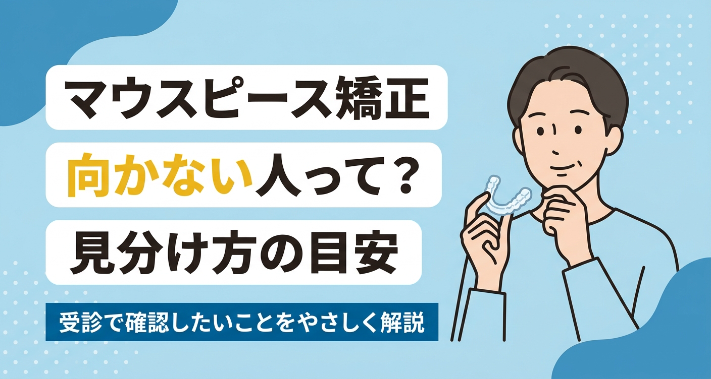 インビザラインができない人とは？向かないケースの特徴と受診で確認したい目安を解説