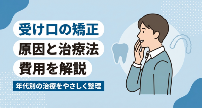 受け口（反対咬合）の歯列矯正｜原因・治療法・費用・期間を年代別にやさしく解説